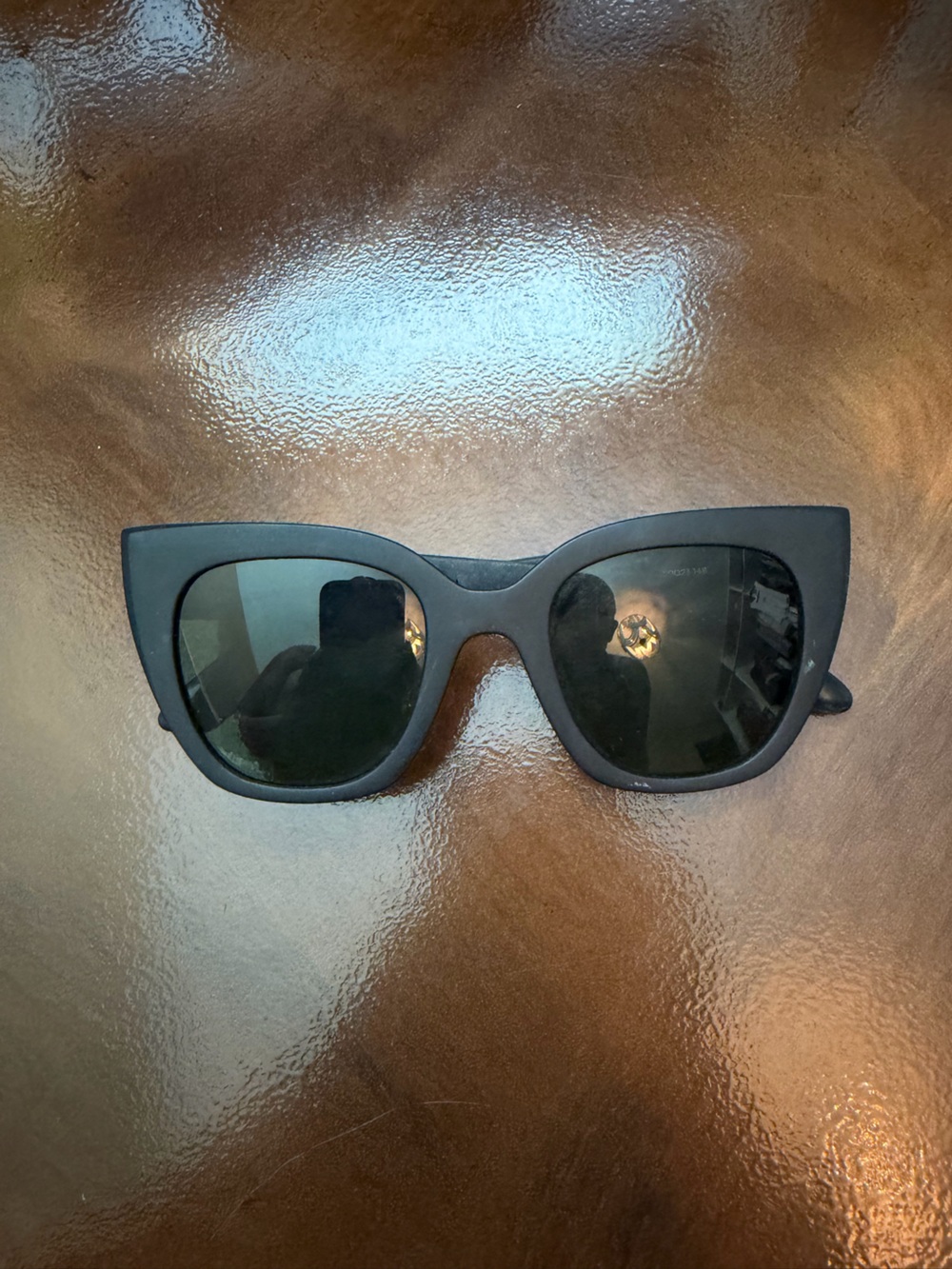TOMS Sydney Matte Black Cat Eye "Give Sight" Sunglasses Traveler Collection